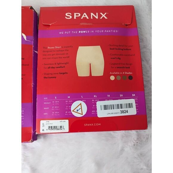 Spanx‎ Women’s Power Shaper Short Size S Small Soft Nude #2744 - Picture 5 of 5